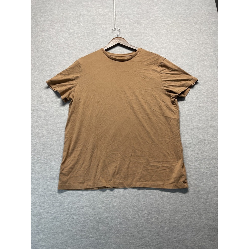 Goodfellow & Co Standard Fit Everywear T Shirt Mens Large Brown Cotton Crew Neck